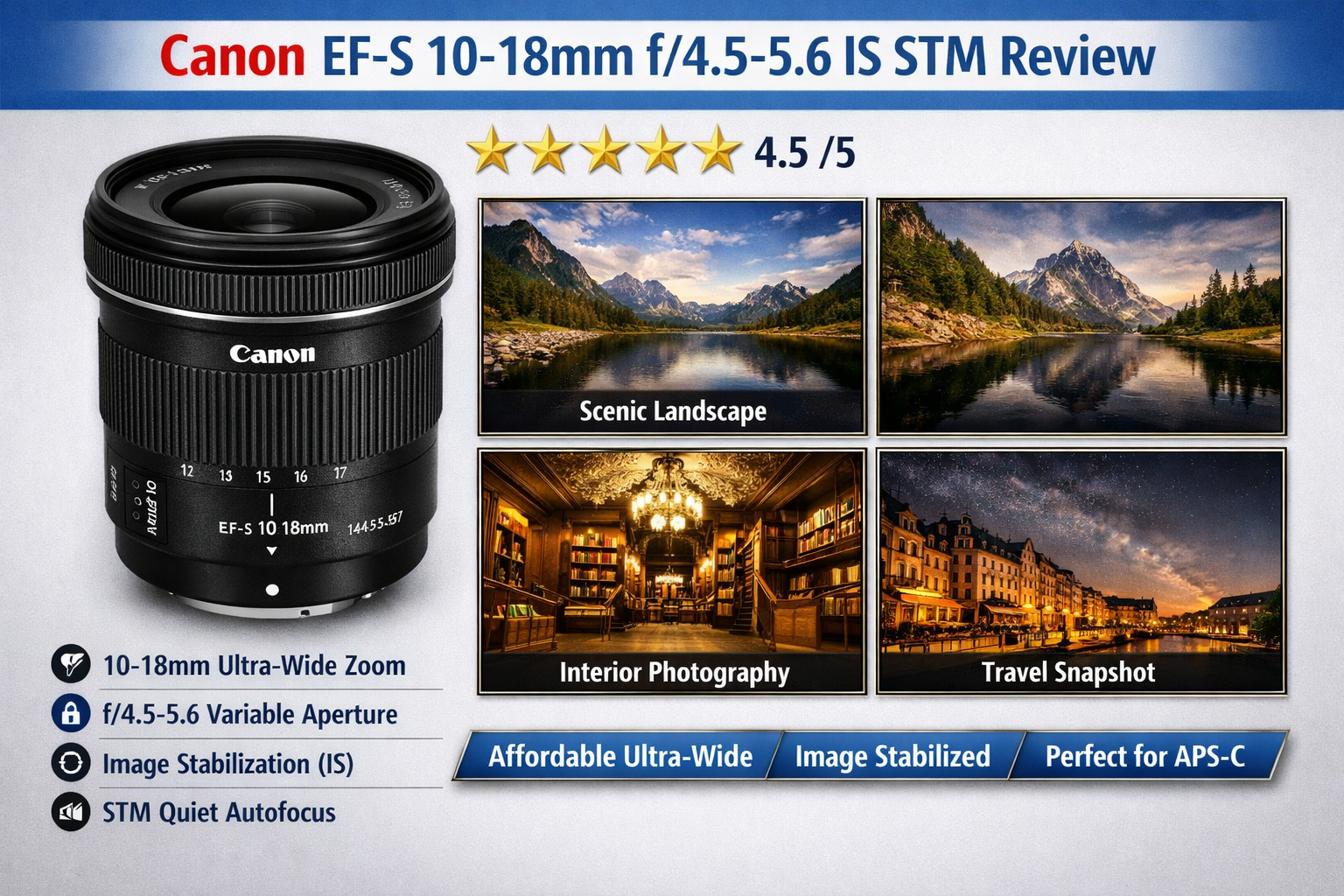 canon 10-18mm lens for landscape