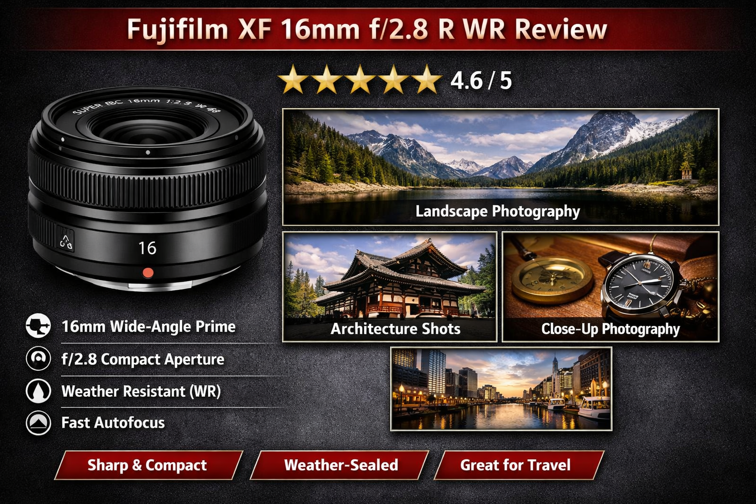 fujifilm xf 16mm f/2.8 r wr review