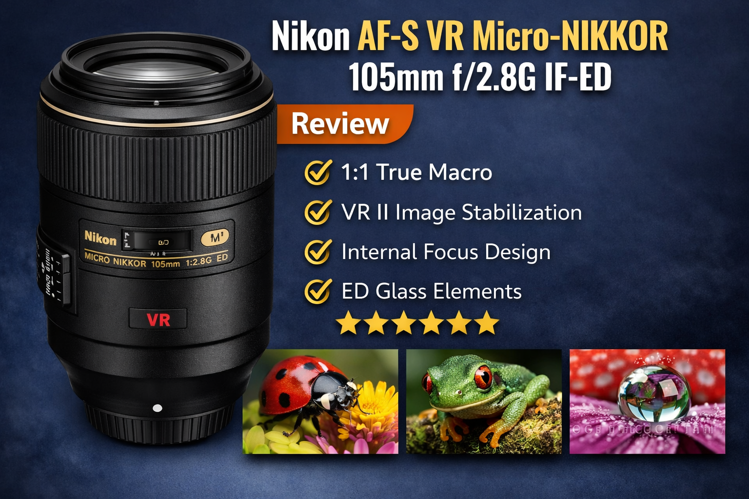 nikon 105mm f/2.8g macro lens