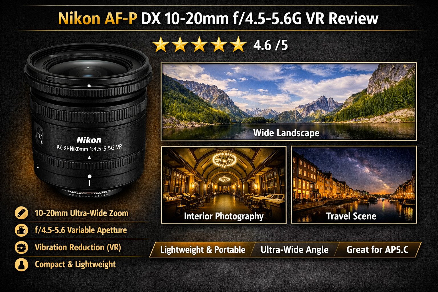nikon 10-20mm f/4.5-5.6g vr lens