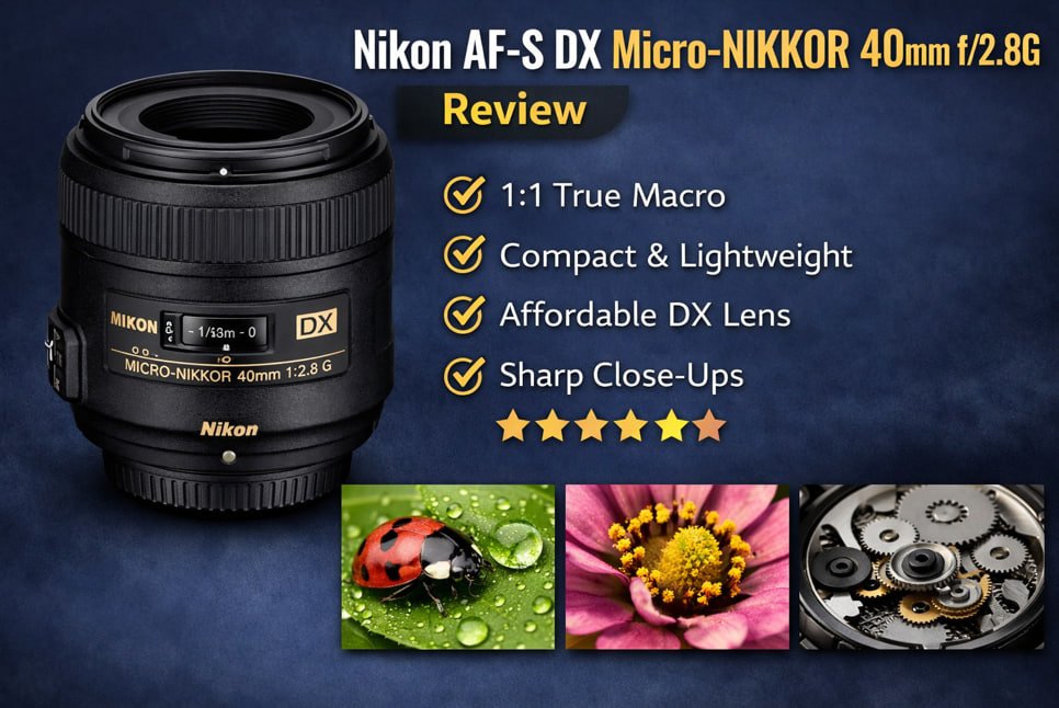 nikon 40mm f/2.8g macro lens