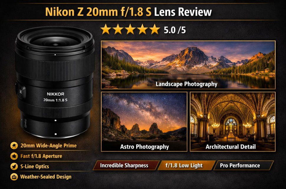 nikon z 20mm f/1.8 s for astrophotography