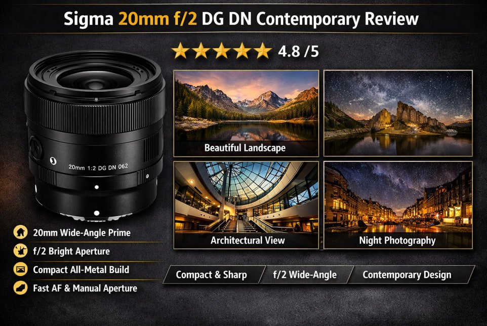 sigma 20mm f/2 dg dn contemporary