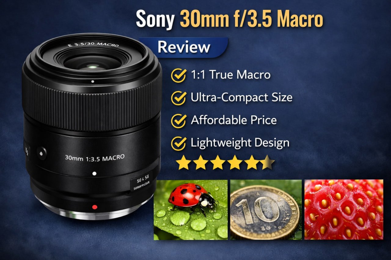 sony 30mm macro lens close-ups