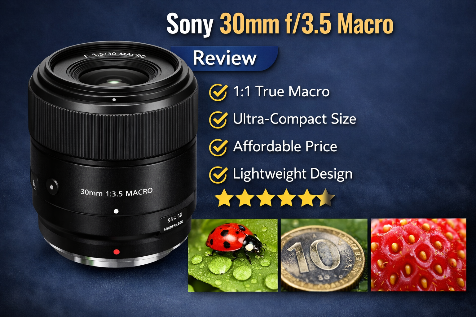 sony 30mm macro lens close-ups