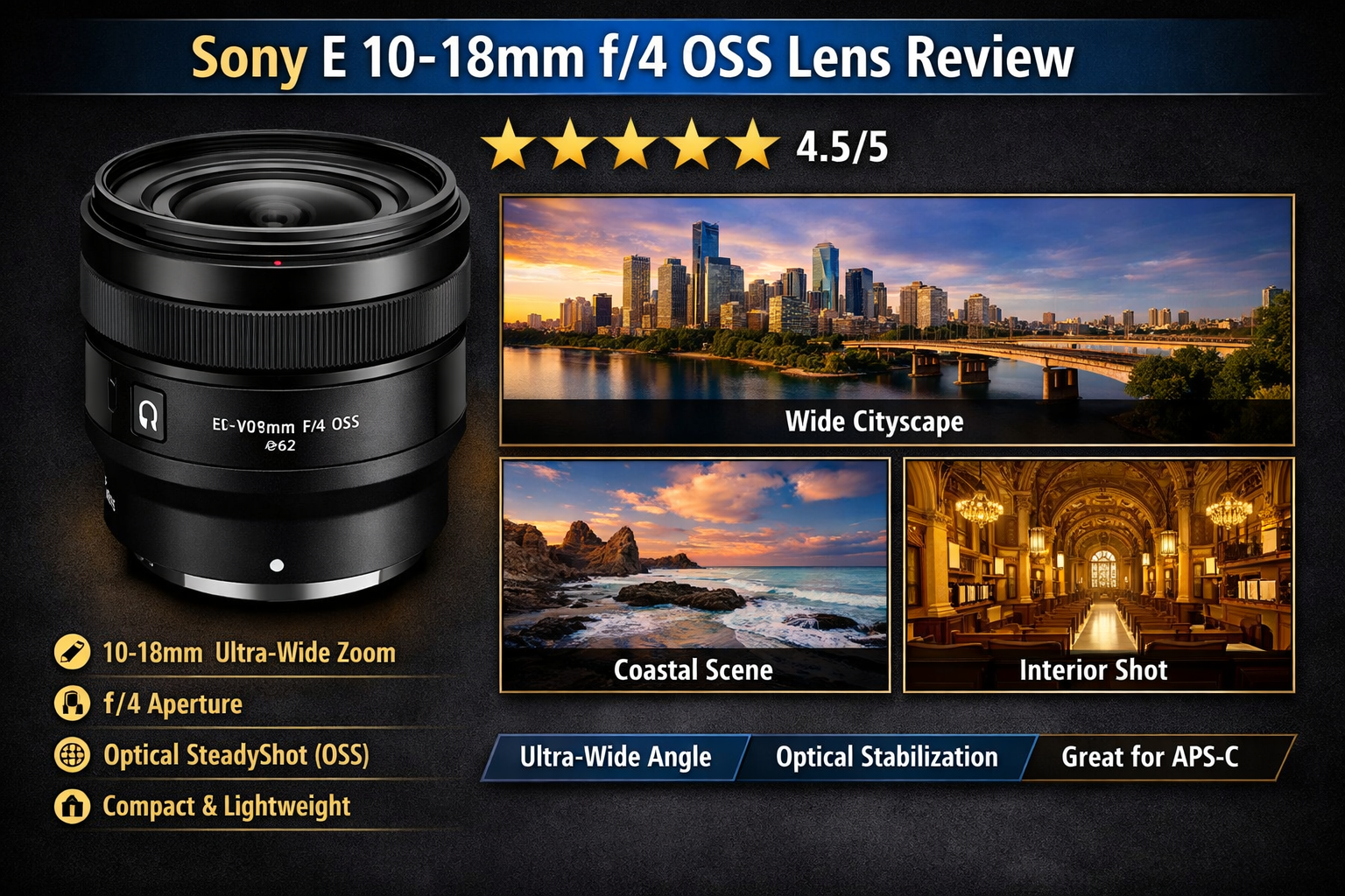 sony 10-18mm f4 lens for aps-c