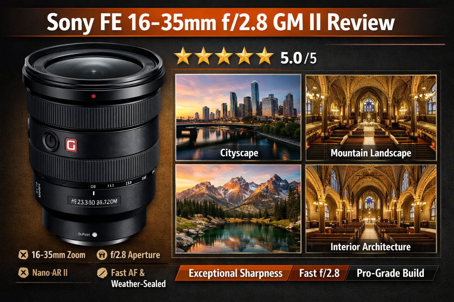 sony 16-35mm f/2.8 gm ii lens 2026